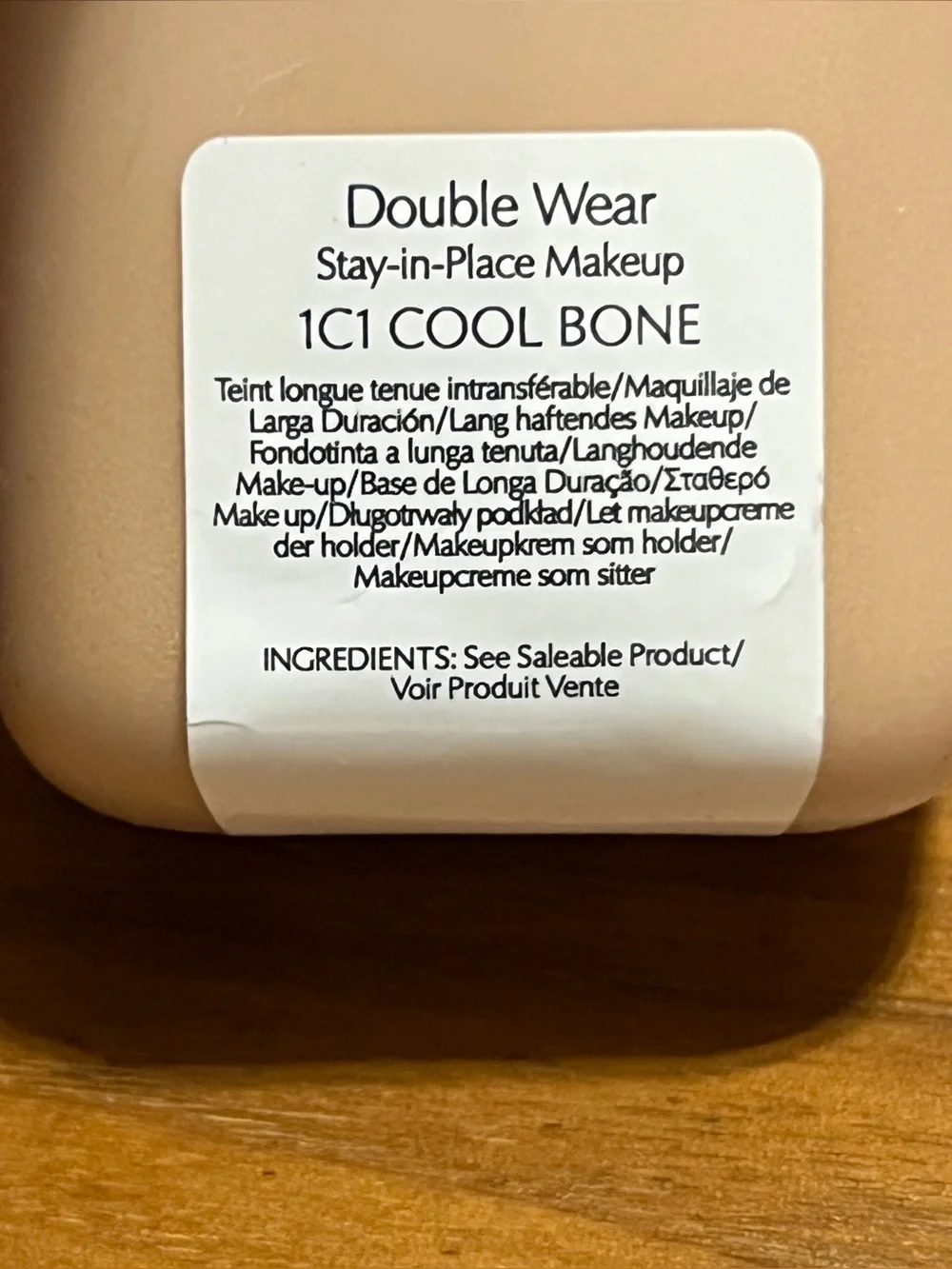 Estee Lauder Double Wear Foundation Original Formula 1C1 Cool Bone